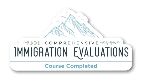 Comprehensive Immigration Evaluations Badge